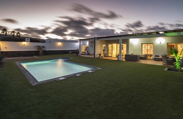 A heated pool
