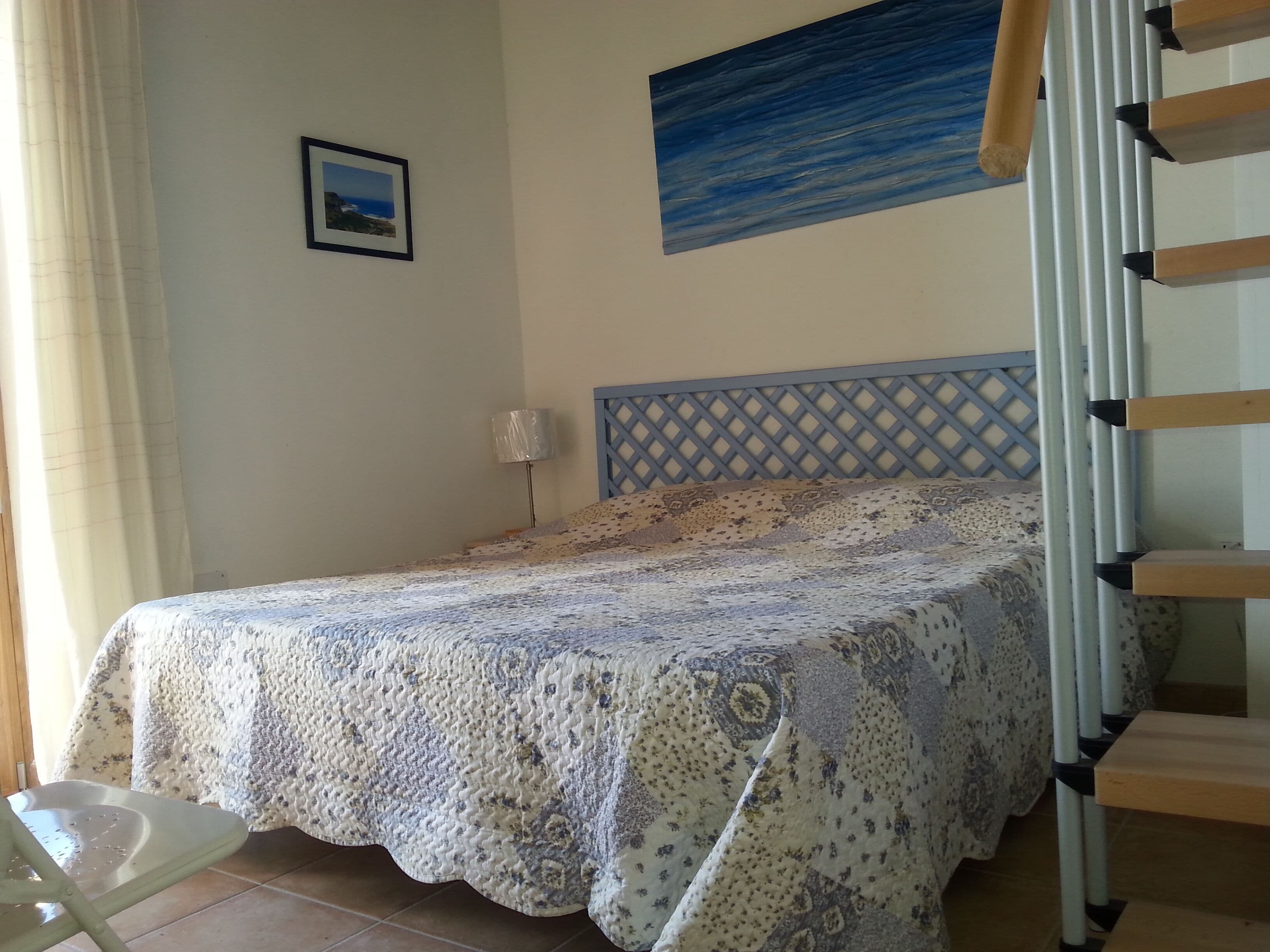 Isolated traditional sheepfold with pool overlooking the countryside. Sea at 500