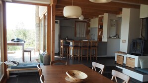 Unclassified image, 2 of 42, button - Bioclimatic house, exceptional view and quiet, 1.3 km of the river (Labeaume)