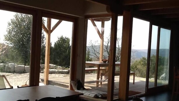 Unclassified image, 1 of 42, button - Bioclimatic house, exceptional view and quiet, 1.3 km of the river (Labeaume)