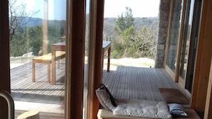 Unclassified image, 4 of 42, button - Bioclimatic house, exceptional view and quiet, 1.3 km of the river (Labeaume)