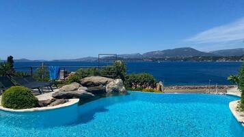 Piscine extérieure, piscine chauffée