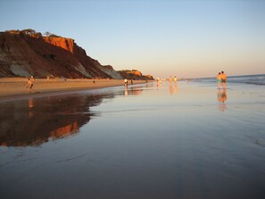 On the beach