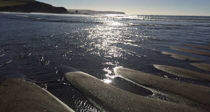 Luxus-Apartment, herrliche Aussicht auf das Meer, privater Zugang zum Strand, Bigbury-on-Sea