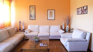 Télévision, lecteur de DVD, livres, médiathèque