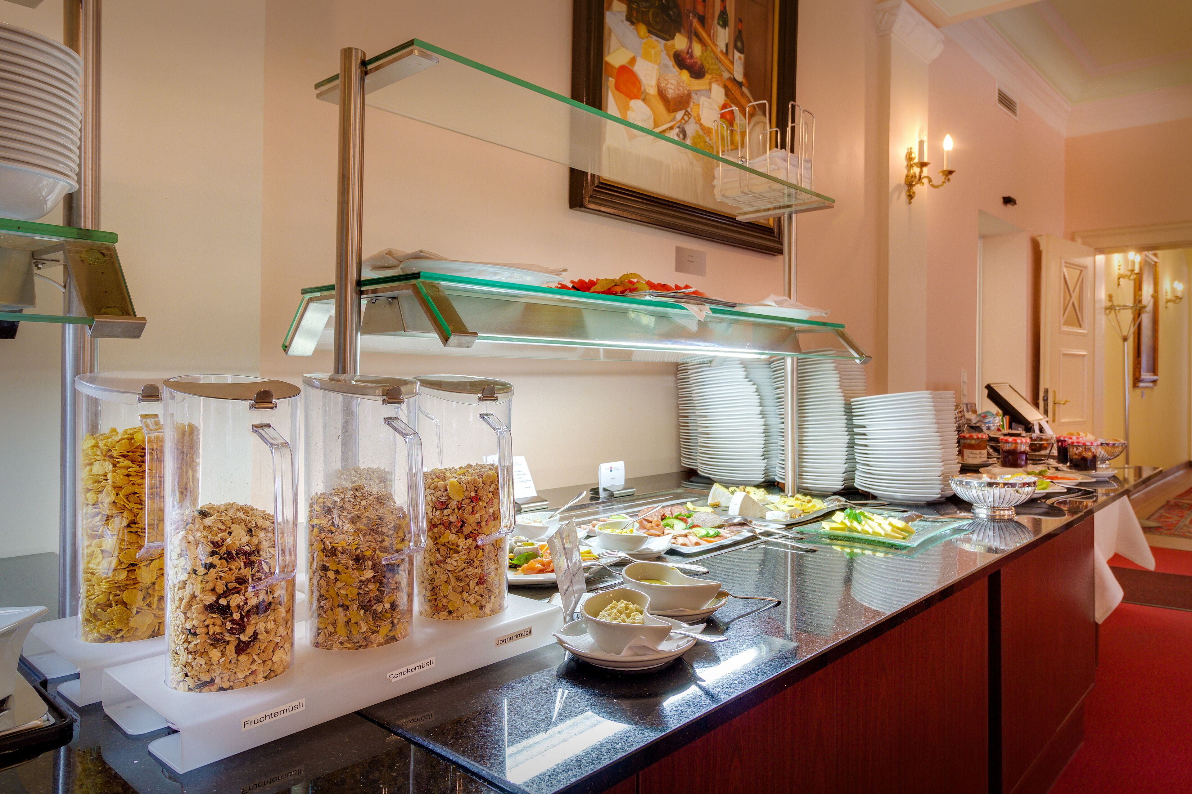 daily buffet breakfast (eur 12.90 per person)