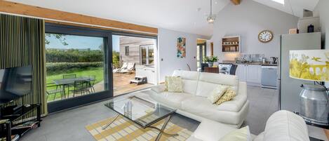 TV, DVD player, stereo