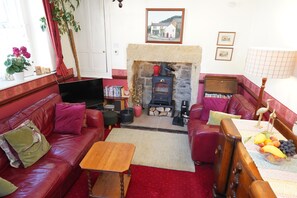 TV, fireplace, DVD player