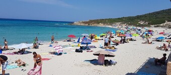 T2, à 350 m PLAGE de Bodri, Vue mer, Climatisation, sur grand parc paysager.