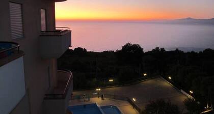 Modern apartment with beautiful sea views and swimming pool.