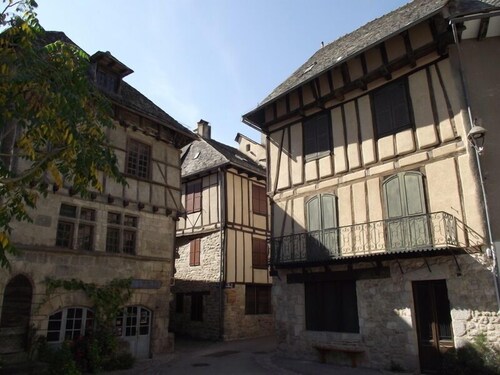 Charming Gite overlooking the river Truyere and the 14th Century bridge.