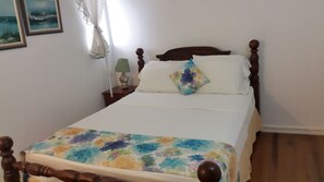 2 bedrooms, in-room safe, iron/ironing board, travel cot