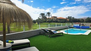 A heated pool