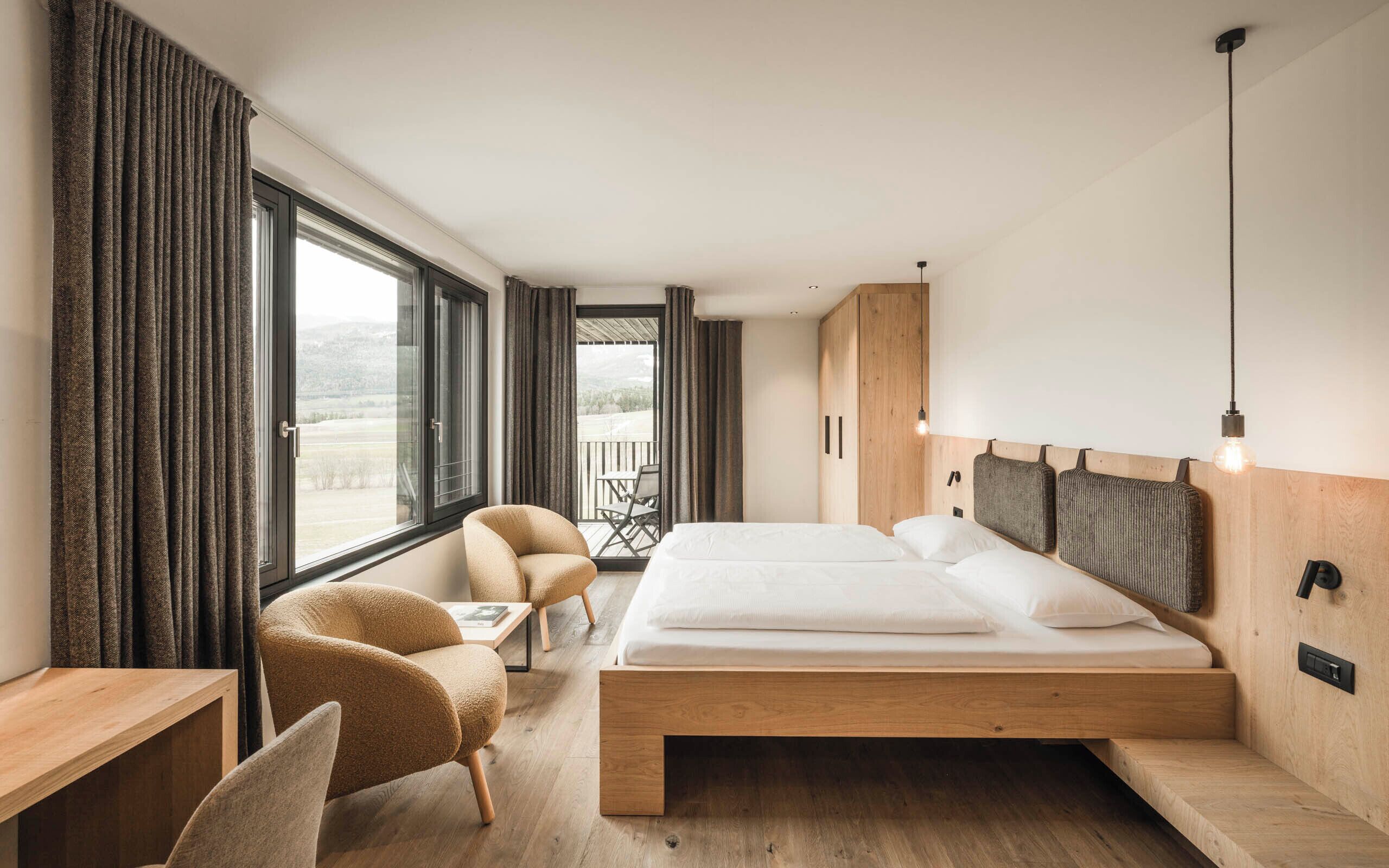 Chambre Double Panoramique, balcon, vue montagne