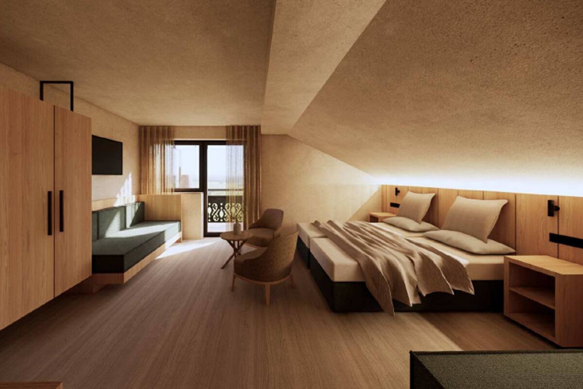 Superior Double Room, Mountain View | 1 bedroom, in-room safe, desk, laptop workspace