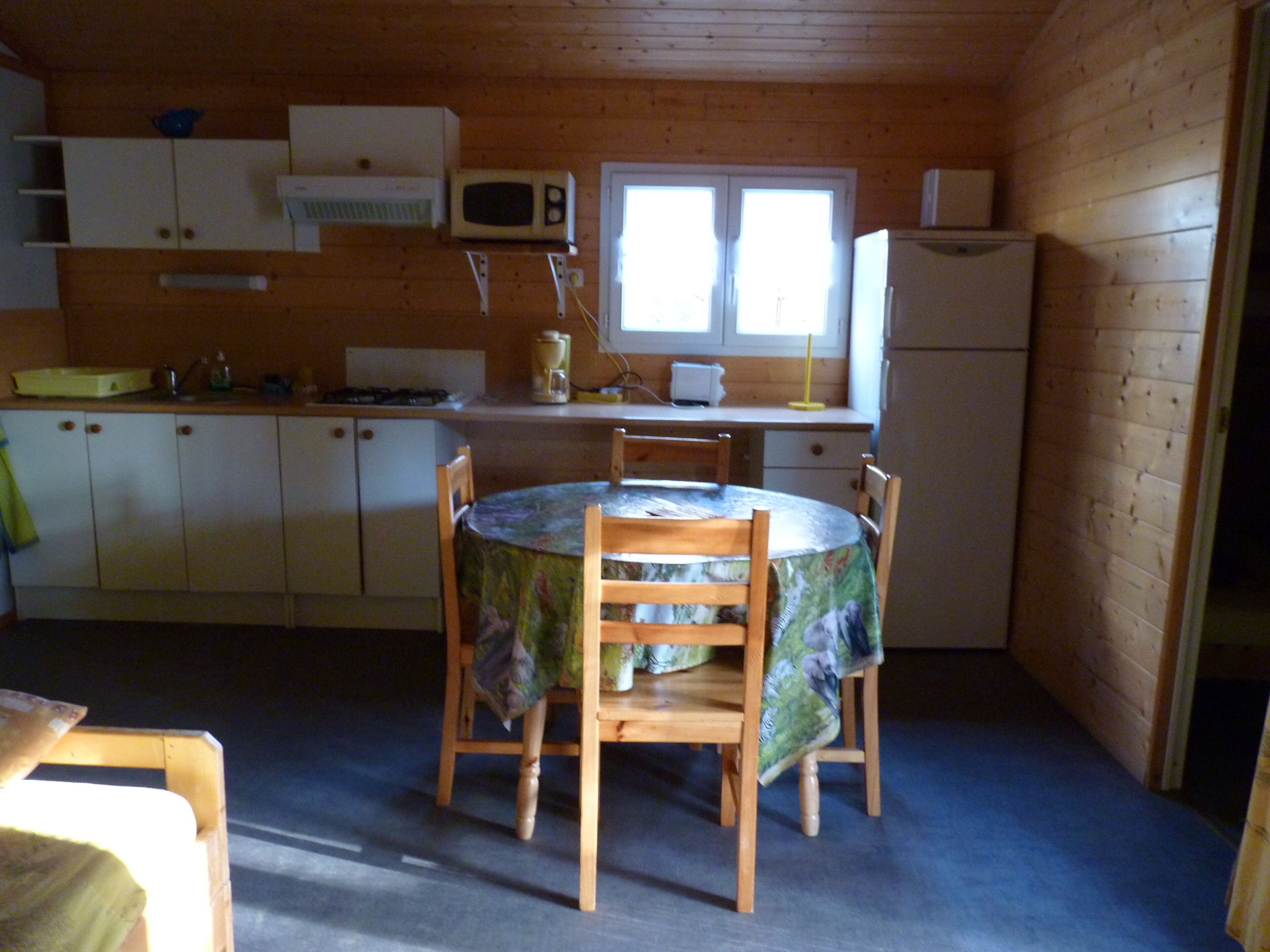 Chalets in the nature with fishing pond