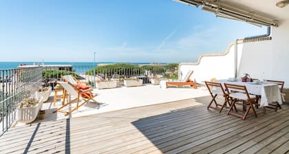 Apartamento Mazagón Playa con una inmensa terraza