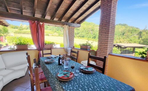 Beautiful private house with stunning views, large garden and private pool