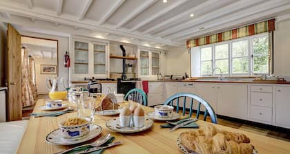 Granero de lujo 5 * Gold Award con cocina en el entorno rural de la Isla de Wight
