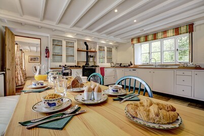 Granero de lujo 5 * Gold Award con cocina en el entorno rural de la Isla de Wight
