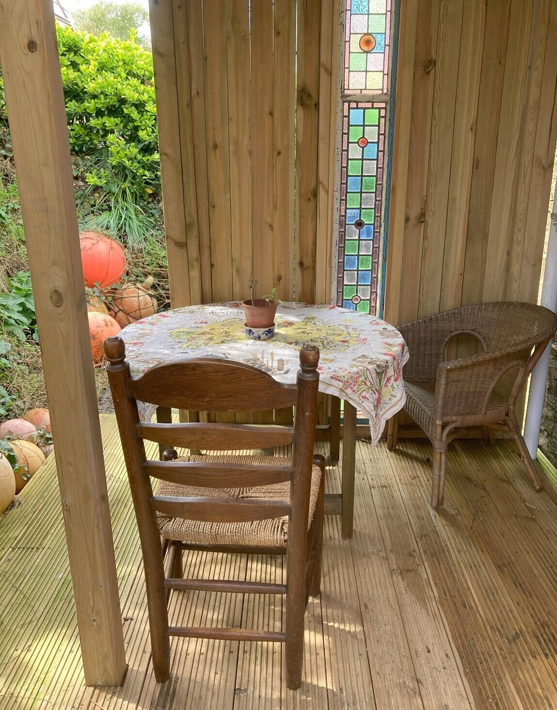 屋外ダイニングエリア