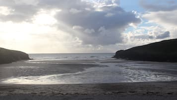 Playa en los alrededores y camastros 