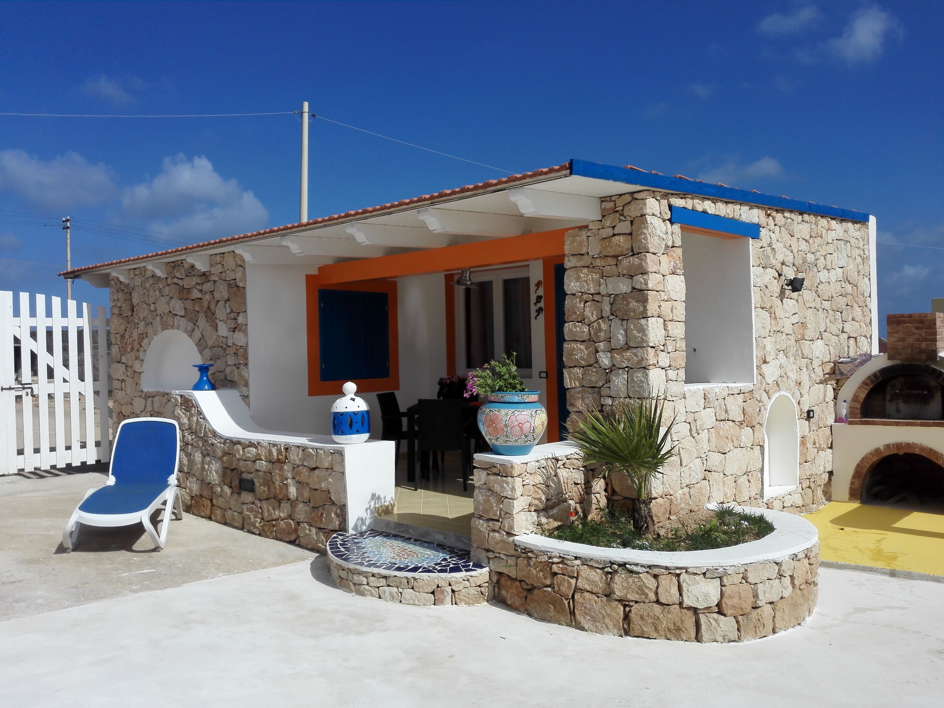 Orange house lampedusa