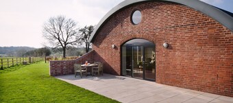 The Hayloft på Wroxeter (splitter ny låvekonvertering)