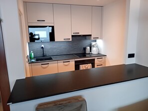 Fridge, microwave, oven, stovetop - Central Zell am See apartment, Fantastic lake view (Zell am See)