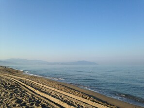 Aan het strand