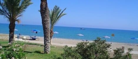 Vlak bij het strand