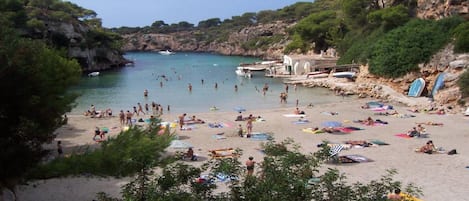 Beach nearby, sun-loungers