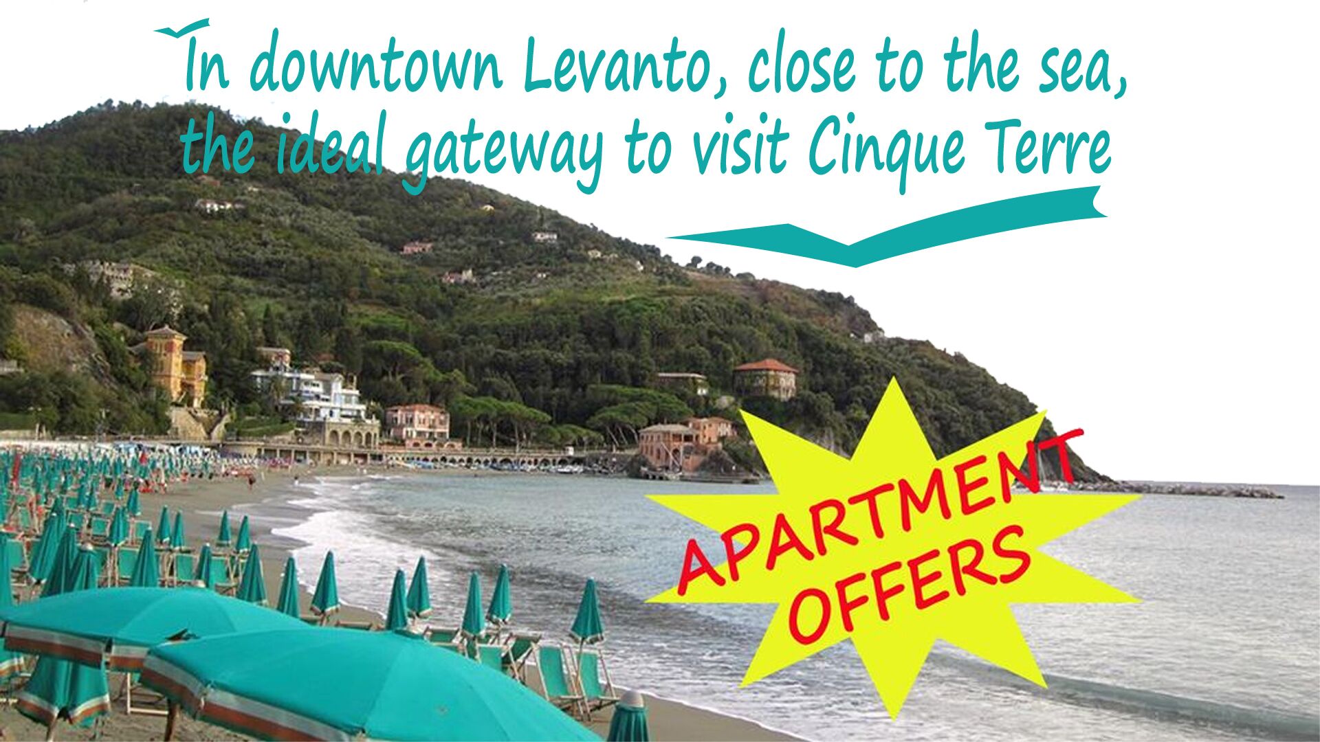 LEVANTO (CINQUE TERRE) SPECIAL OFFER !!! 150 METERS FROM THE SEA!!!