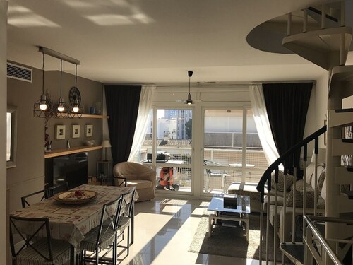 duplex penthouse apartment with large terrace near the beach of Sant Antoni