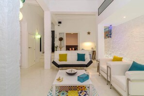 TV, DVD player, stereo