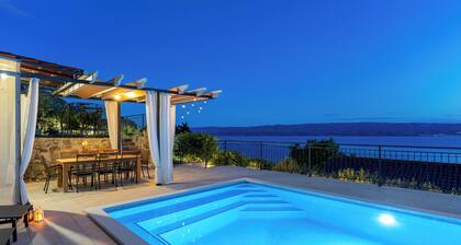 Discounted ! VILLA B2B with heated pool and panoramic sea views!