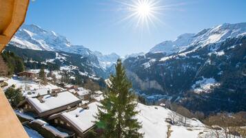 Vue depuis lâhĂ©bergement