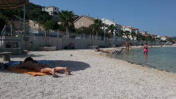 Liegestühle, Strandtücher