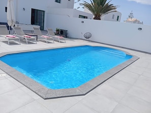 Una piscina riscaldata