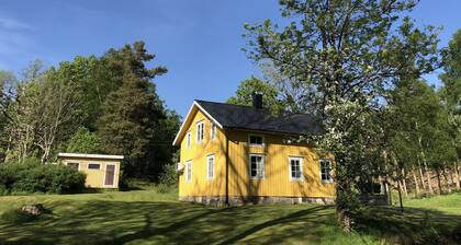 Scenic lake location with fishing, boat available for rent.