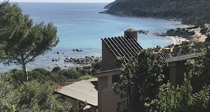 House with garden and seaview