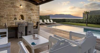 Luxury villa with Heated Pool only 35 metres from the beach. 