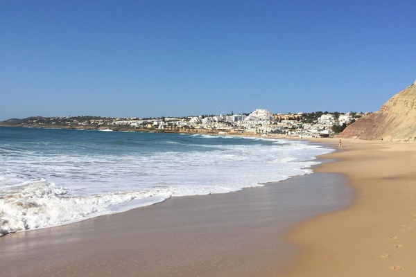 looking back to Luz from the Black Rock