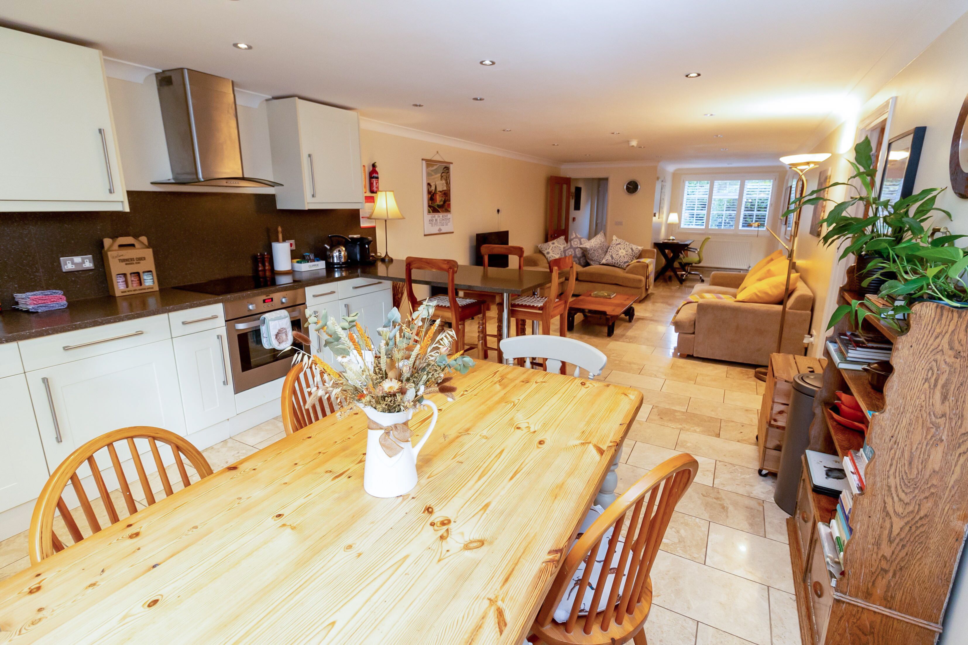 Cottages on 2 acres of delightful gardens, woodlands & tennis court.