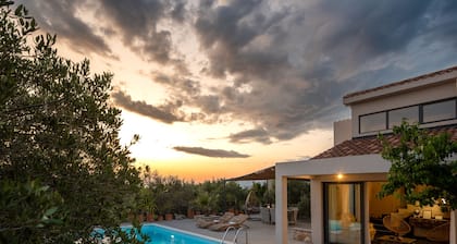 Mukava huvila uima-allas asetettu se oma Olive Grove