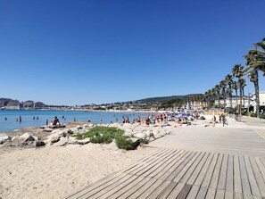 On the beach