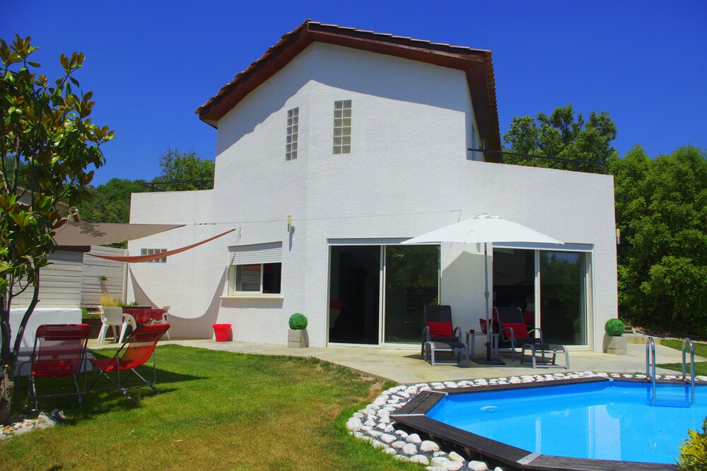 Contemporary house with garden and pool