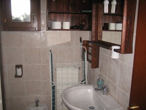 Shower, hair dryer, bidet, towels - Eco holidays between Sea and Mountains of Abruzzo App. "LA LUNA" (castiglione messer raimondo)