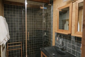 Shower, hair dryer