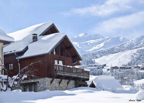 Exterior - Lovely flat (sleeps 6/8) in chalet 300 m from slopes with shared sauna  (Les Avanchers-Valmorel)